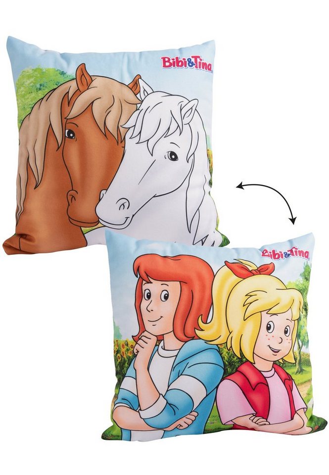 United Labels® Dekokissen Bibi & Tina - Freundschaft - 30 x 30cm von United Labels®