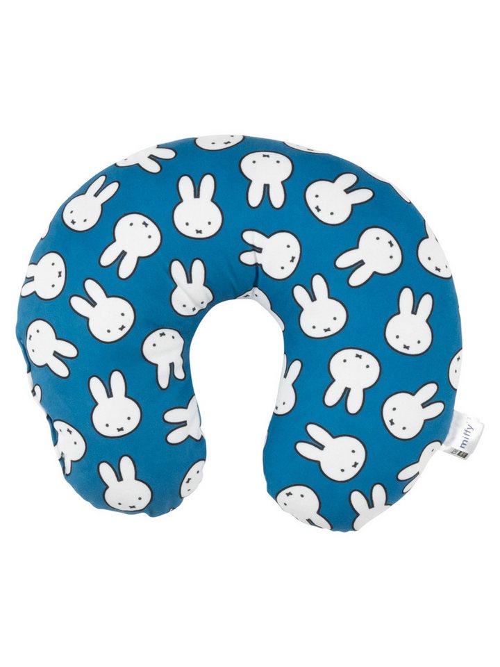 United Labels® Dekokissen Miffy Reise Nackenkissen Reisekissen Nackenhörnchen Auto Flugzeug von United Labels®