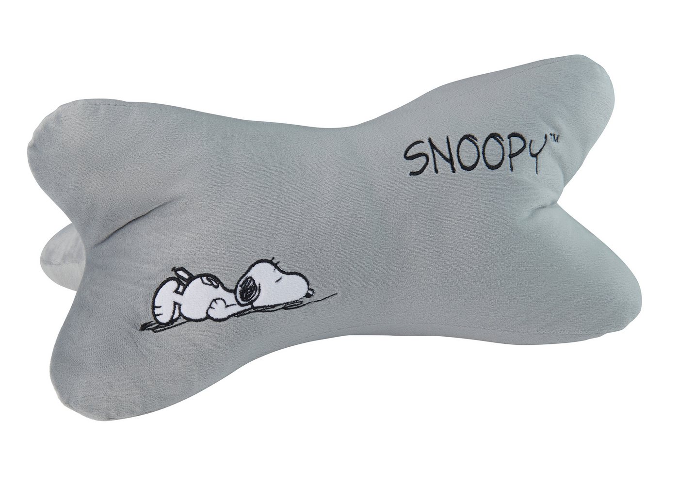 United Labels® Dekokissen Peanuts Snoopy Leseknochen Nackenkissen Lesekissen Kissen 40x20cm von United Labels®
