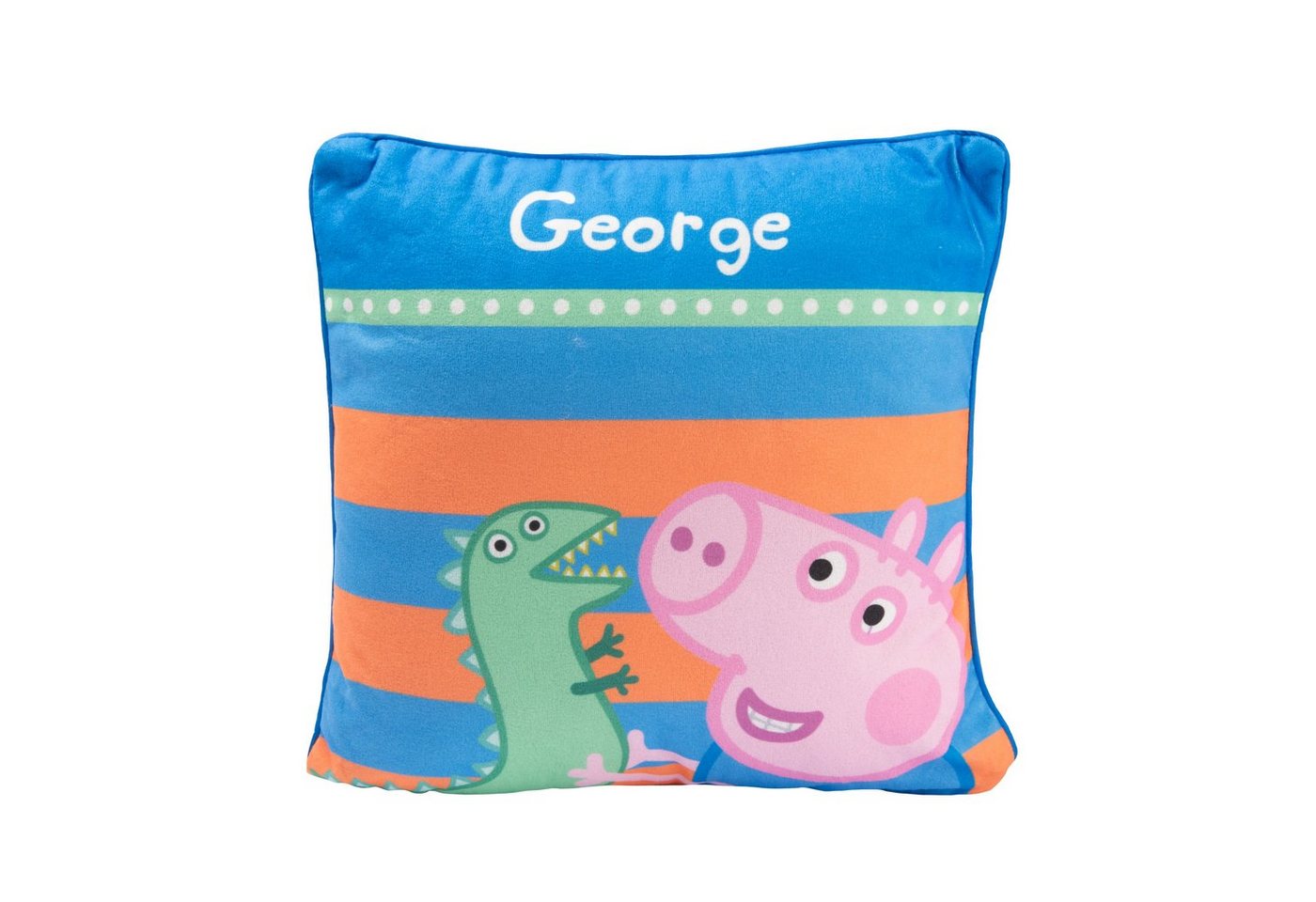 United Labels® Dekokissen Peppa Wutz Kissen – George / Schorsch Dekokissen Blau 30 x 30 cm von United Labels®