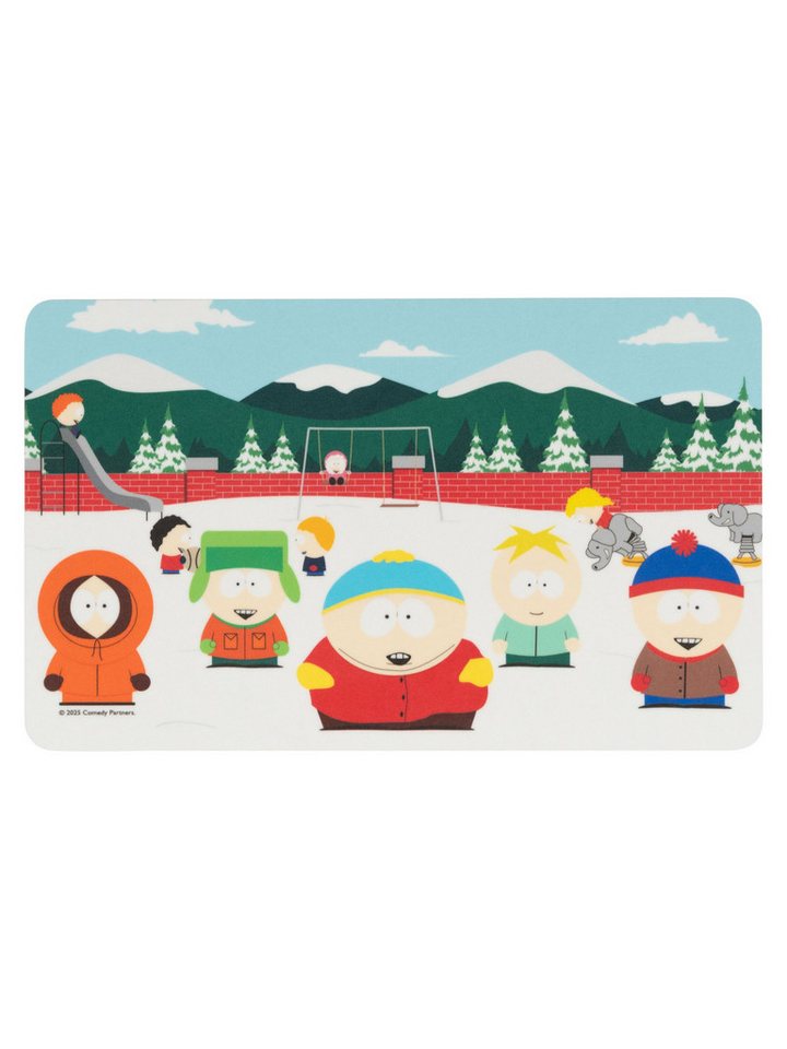 United Labels® Frühstücksbrett South Park Brettchen Winter Frühstücksbrettchen Schneidebrettchen, Resopal von United Labels®
