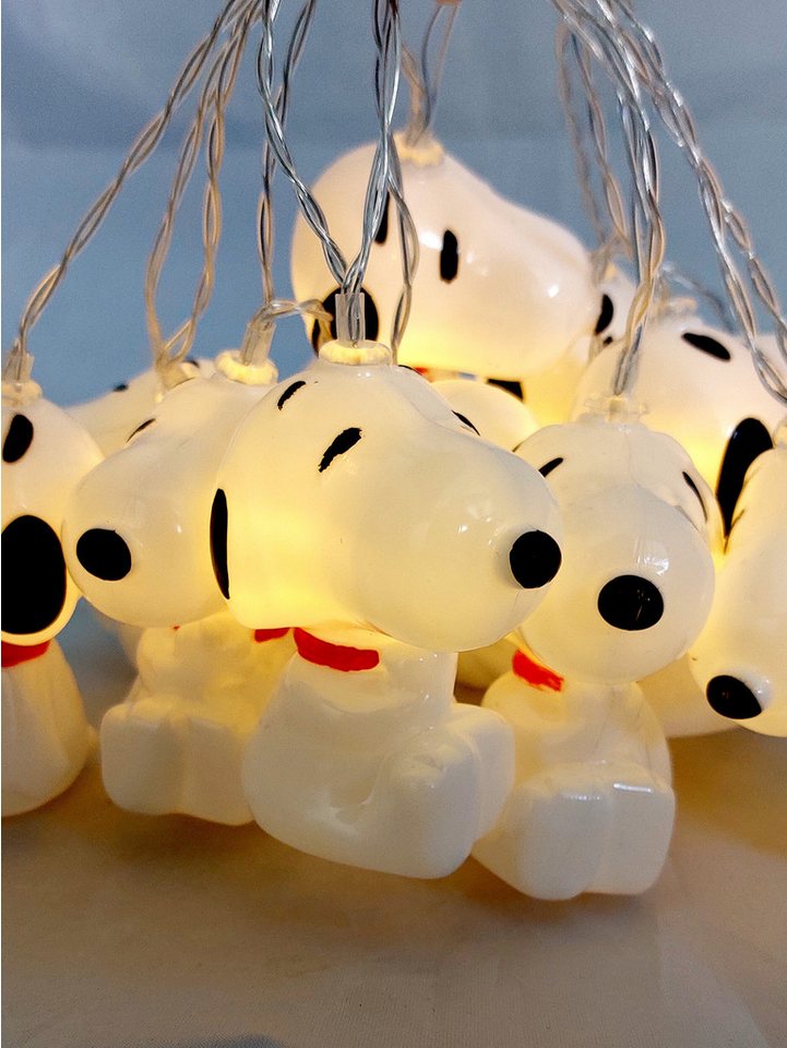 United Labels® LED-Lichterkette Peanuts Snoopy LED Lichterkette 2m 10 LEDs warmweiß batterie innen von United Labels®