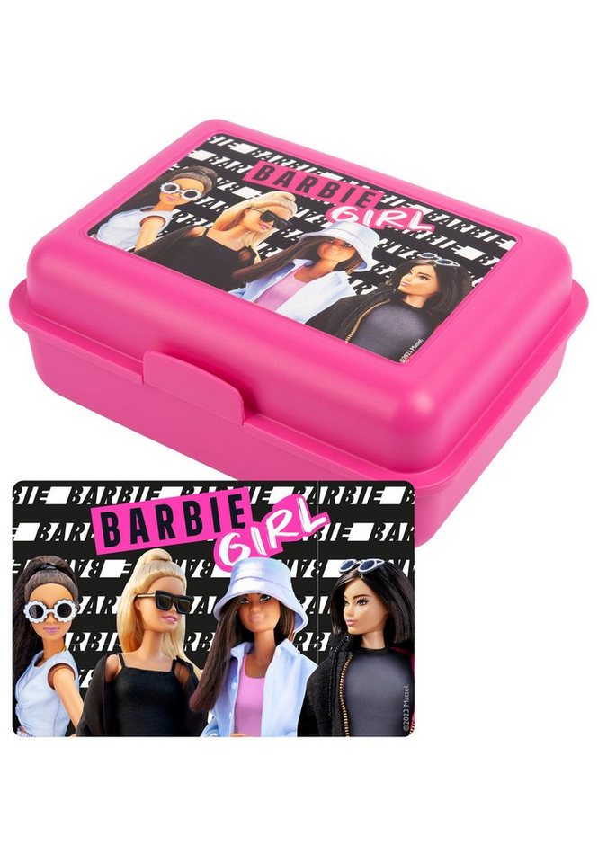 United Labels® Lunchbox Barbie Brotdose mit Trennwand - Pink, Kunststoff (PP) von United Labels®