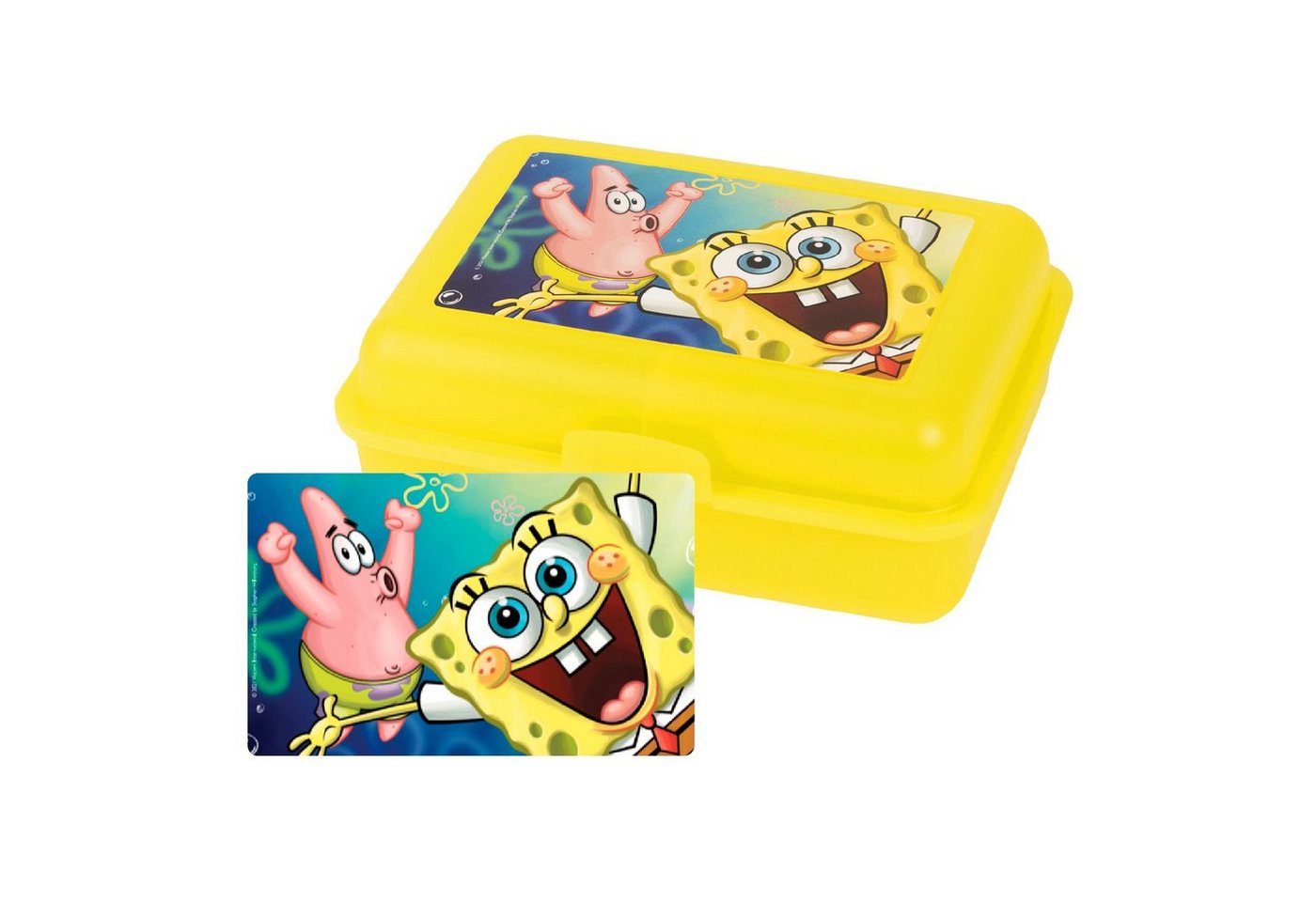United Labels® Lunchbox Spongebob Schwammkopf Brotdose mit Trennwand - Spongebob und Patrick, Kunststoff (PP) von United Labels®
