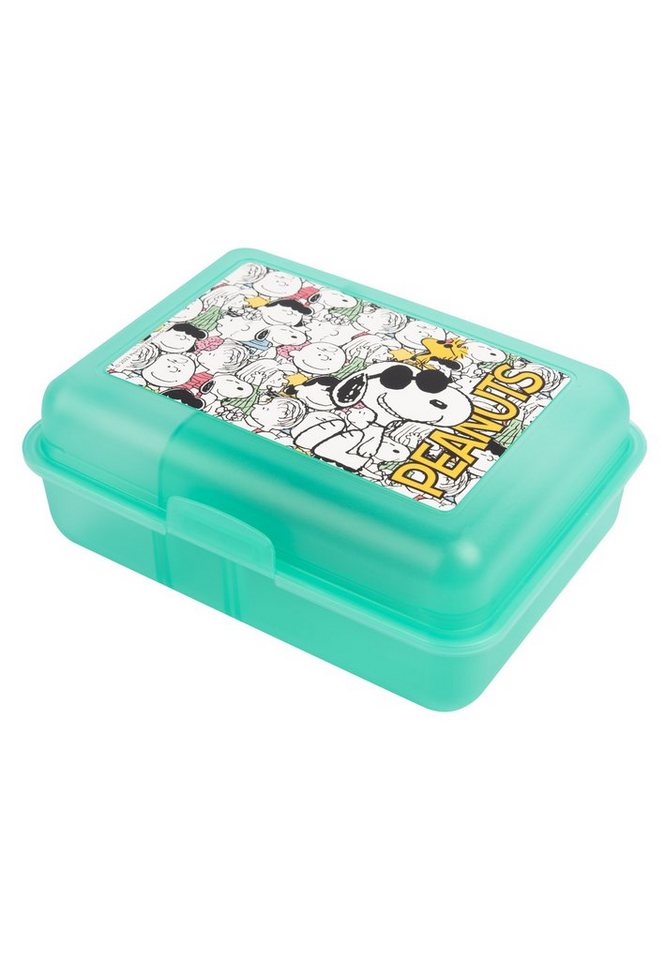 United Labels® Lunchbox The Peanuts Brotdose mit Trennwand Grün, Kunststoff (PP) von United Labels®