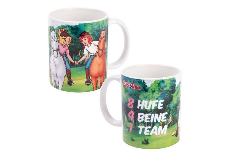 United Labels® Tasse Bibi & Tina - 8 Hufe, 4 Beine, 1 Team - Mug, Keramik von United Labels®