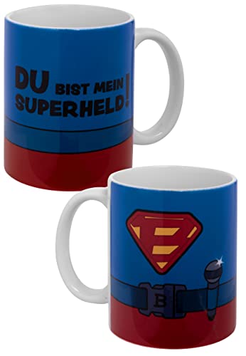 Bastian Bielendorfer Tasse - Du bist mein Superheld! Kaffeetasse Becher Kaffeebecher aus Keramik 320 ml von United Labels