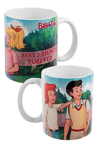 Bibi & Tina Tasse - Best Friends - Kaffeetasse Becher Kaffeebecher aus Keramik 320 ml von United Labels