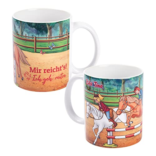 Bibi & Tina Tasse - Mir reicht's! Ich geh' reiten. Kaffeetasse Becher Kaffeebecher aus Keramik 320 ml von United Labels