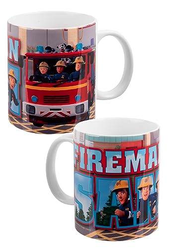 Feuerwehrmann Sam Tasse - Jupiter - Kaffeetasse Becher Kaffeebecher aus Keramik 320 ml von United Labels