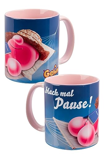Gelini Tasse - Pause - Kaffeetasse Becher Kaffeebecher aus Keramik 320 ml von United Labels