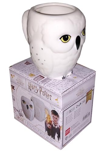 Harry Potter Tasse - Hedwig Eule Kaffeetasse Becher Kaffeebecher aus Keramik Weiß 350 ml von United Labels