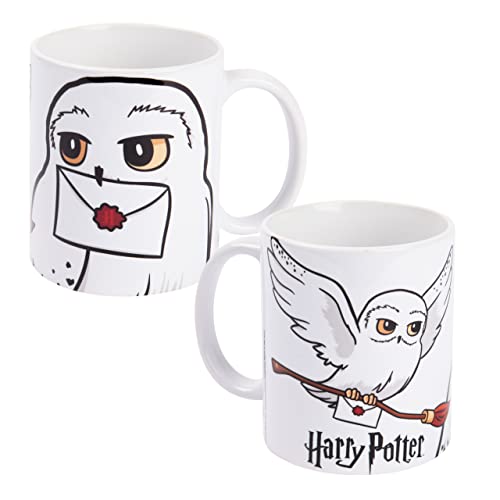 Harry Potter Tasse - Hedwig Kaffeetasse Becher Kaffeebecher aus Keramik Weiß 320 ml von United Labels