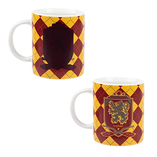 Harry Potter Zaubertasse - Gryffindor Kaffeetasse Becher Kaffeebecher Tasse aus Porzellan Farbwechseltasse 320 ml von United Labels