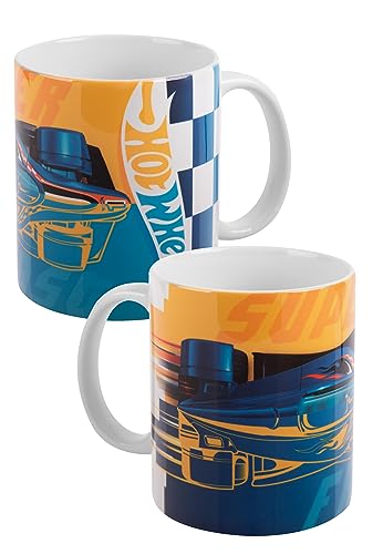 Hot Wheels Tasse für Kinder - Final Zone - Kinderbecher Kindertasse aus Porzellan Blau 320 ml von United Labels