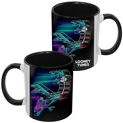 Looney Tunes Tasse - Road Runner Kaffeetasse Schwarz aus Porzellan 320 ml von United Labels