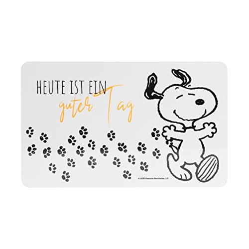 Peanuts Snoopy Collection - Heute in ein guter Tag Brettchen Frühstücksbrettchen - 23,5 x 14,5 cm von United Labels