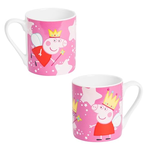 Peppa Wutz Tasse für Kinder - Stofftiere Kinderbecher Kindertasse Becher Blau/Grün aus Porzellan 230 ml von United Labels