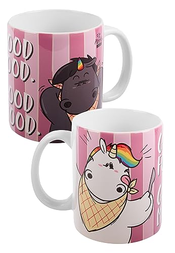 Pummel & Friends Tasse - Frühstück - Kaffeetasse Becher Kaffeebecher aus Keramik 320 ml von United Labels