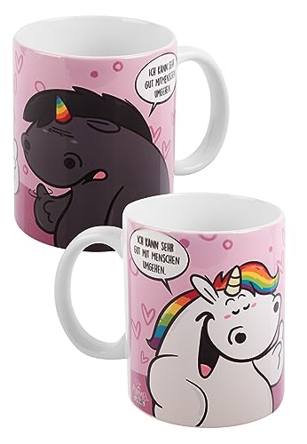 Pummel & Friends Tasse Kaffeetasse Becher Kaffeebecher aus Keramik 320 ml von United Labels