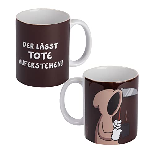 Ralph Ruthe Tasse - Der lässt Tote auferstehen! Kaffeetasse Becher aus Keramik Schwarz 320 ml von United Labels