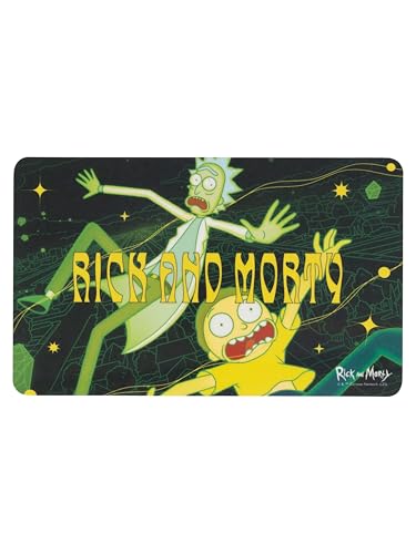 Rick and Morty Brettchen - Frühstücksbrettchen Schneidebrettchen aus Resopal Schwarz von United Labels