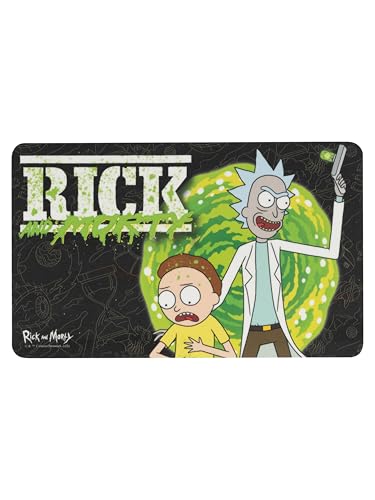 Rick and Morty Brettchen - Teleport Frühstücksbrettchen Schneidebrettchen aus Resopal Schwarz von United Labels