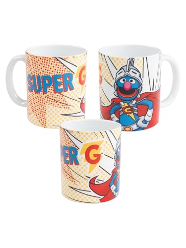 Sesamstraße Tasse - Super-Grobi Kaffeetasse Becher Kaffeebecher aus Keramik 320 ml von United Labels