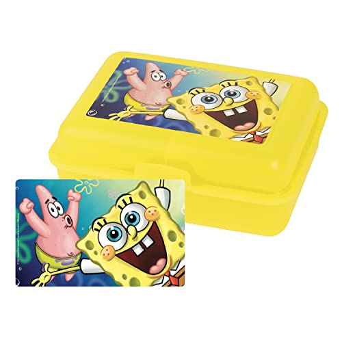 United Labels Spongebob Schwammkopf Brotdose - Spongebob und Patrick Lunchbox Butterbrotdose mit Trennwand Gelb von United Labels