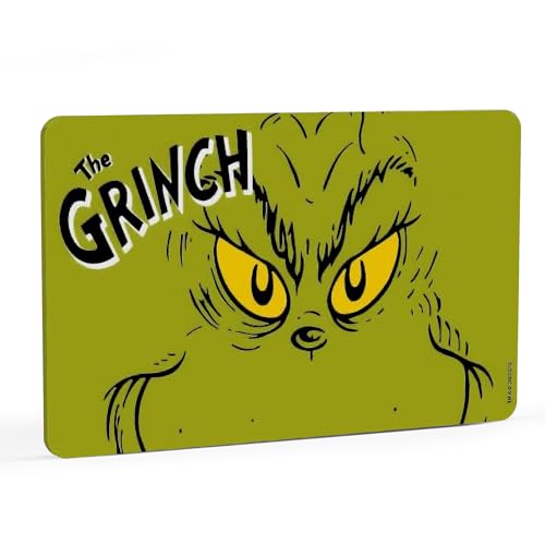 United Labels Grinch Frühstücksbrettchen 23,5x14,5 cm, Brettchen spülmaschinenfest, Schneidebrettchen aus Resopal von United Labels
