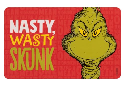 United Labels Grinch Frühstücksbrettchen Nasty Wasty Skunk 23,5x14,5 cm, Brettchen spülmaschinenfest, Schneidebrettchen aus Resopal von United Labels