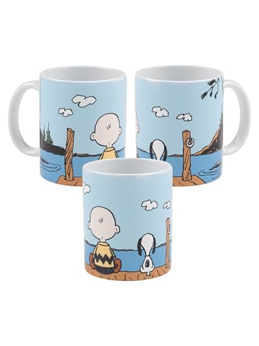 The Peanuts Snoopy Tasse - See Charlie Brown Kaffeetasse Becher Kaffeebecher aus Keramik Weiß 320 ml The Peanuts Snoopy Tasse - See Charlie Brown Kaffeetasse Becher Kaffeebecher aus Keramik Weiß 320 ml von United Labels