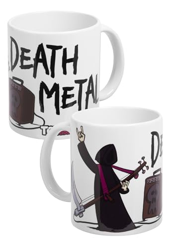 Tot aber lustig Tasse - Death Metal Michael Holtschulte Kaffeetasse Becher Kaffeebecher aus Keramik 320 ml von United Labels