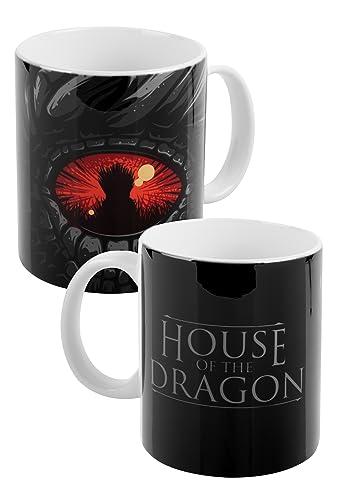 United Labels House of the Dragon Tasse - Dragon eye - Kaffeebecher aus Keramik Schwarz 320 ml von United Labels