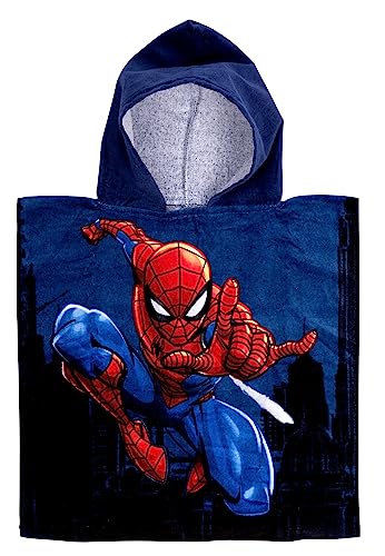 United Labels Marvel Spiderman - Badeponcho 100% Baumwolle 50 x 100 cm von United Labels