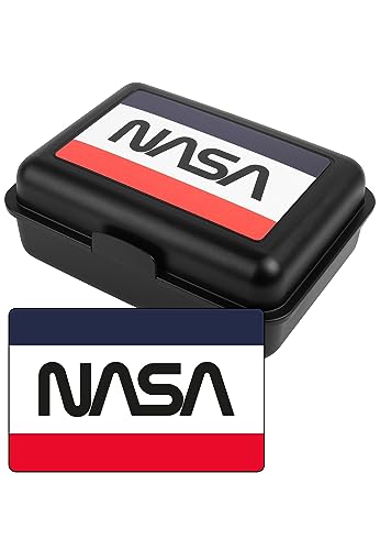 United Labels NASA Brotdose - Lunchbox Butterbrotdose mit Trennwand Schwarz von United Labels