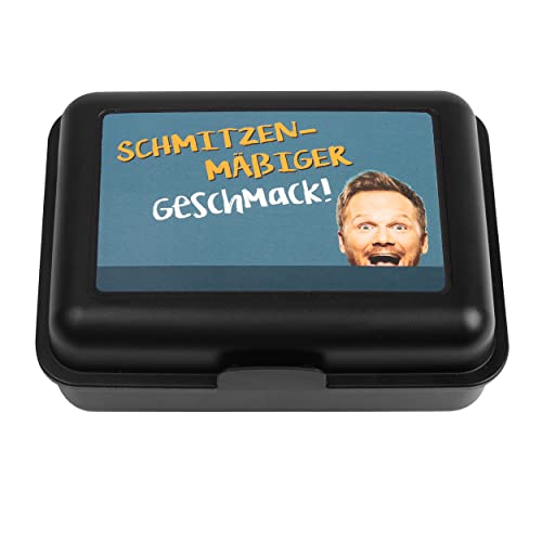 United Labels Ralf Schmitz Brotdose - Schmitzenmäßiger Geschmack! Butterbrotdose mit Trennwand Lunchbox Schwarz von United Labels