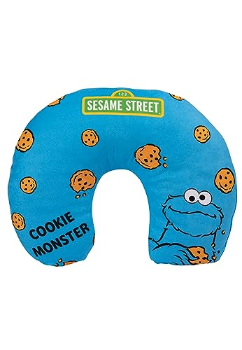 United Labels Sesamstraße Krümelmonster - Reise Nackenkissen bequemes Reisekissen Nackenhörnchen Auto Flugzeug von United Labels