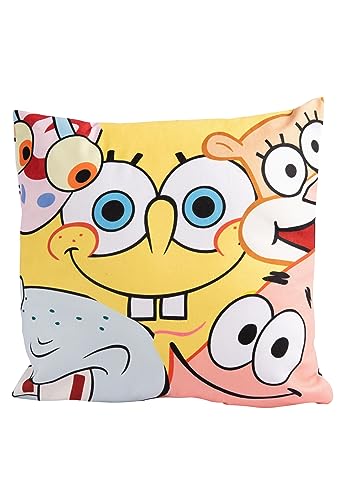 United Labels Spongebob Schwammkopf Kissen – Allover - Dekokissen Sitzkissen 30 x 30cm von United Labels