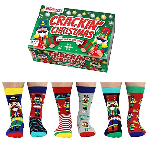 Cracking Christmas Nussknacker Oddsocks Socken in 39-46 im 6er Set - Strumpf von United Oddsocks