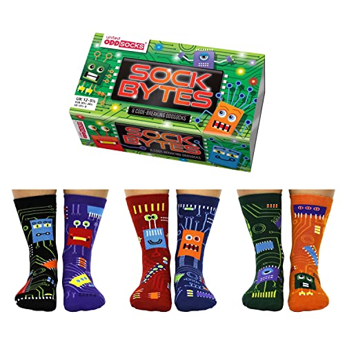 Sock Bytes Schaltkreis Oddsocks Socken in 30,5-38,5 im 6er Set - Strumpf von United Oddsocks