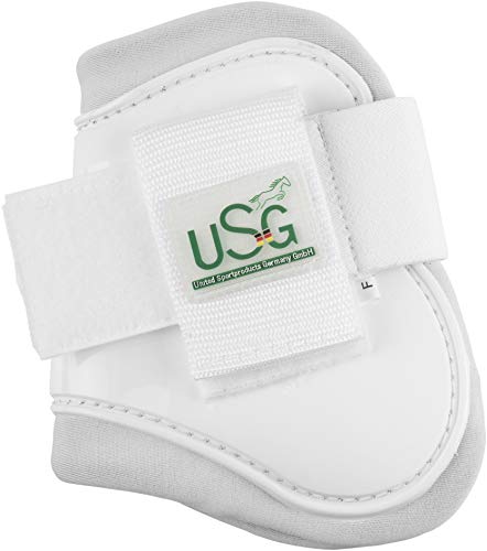 United Sportproducts Germany USG 14550004-115-400 Hartschalenstreichkappen, Pony, wei, 1 Set = 1 Paar von USG