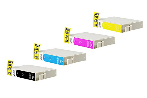 Kompatibel für Epson Workforce WF-2010 W Tinten Sparset Black, Cyan, Magenta, Yellow - T1636 / C13T16314010 - C13T16344010 - Inhalt: 1 x 14,6 ml & 3 x 10 ml von United Toner