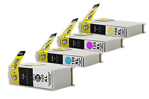 Kompatibel für Lexmark Impact S 305 Tinten Sparset Black, Cyan, Magenta, Yellow - No.100 XL / 0014N1921E - Inhalt: 1 x 21 ml & 3 x 9,6 ml von United Toner