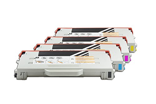 Kompatibel für Lexmark Optra C 510 Toner Sparset Black, Cyan, Magenta, Yellow - C510 / 020K1400-020K1403 - Für ca. 1 x 10000 & 3 x 6600 Seiten (5% Deckung) von United Toner