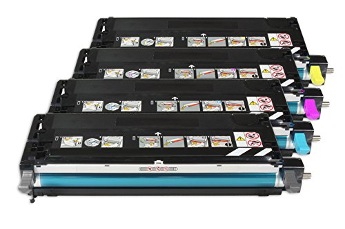 Rebuilt für Epson Aculaser C 2800 N - C2800 / C13S051158 - C13S051161 - Toner Sparset Black, Cyan, Magenta, Yellow - Für ca. 1 x 8.000 & 3 x 6.000 Seiten (5% Deckung) von United Toner