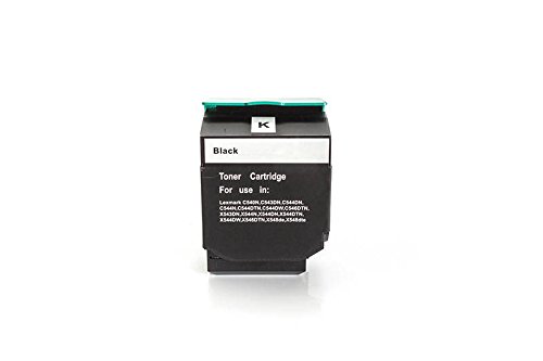 Rebuilt für Lexmark C 544 DN Toner Black - 0C540H1KG - Für ca. 2500 Seiten (5% Deckung) von United Toner