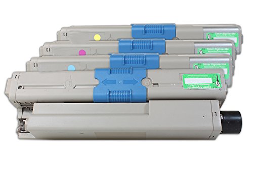 Rebuilt für Oki C 510 DN - 44469803 & 44469704-44469706 - Toner Sparset Black, Cyan, Magenta, Yellow - Für ca. 1 x 3.500 & 3 x 2.000 Seiten (5% Deckung) von United Toner