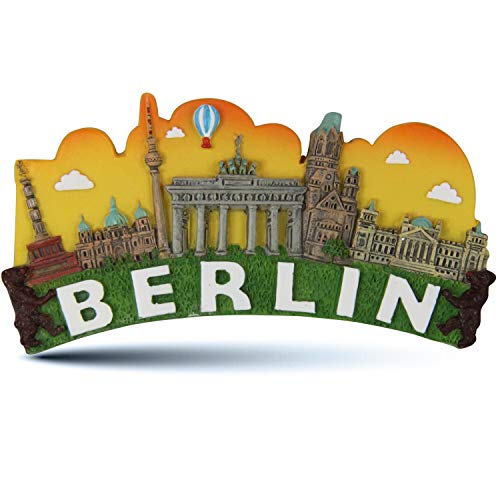 3D Magnet Berlin | Gelbe Skyline | Kühlschrank-Magnet | typisches Souvenir | Design Made in Berlin von United1871
