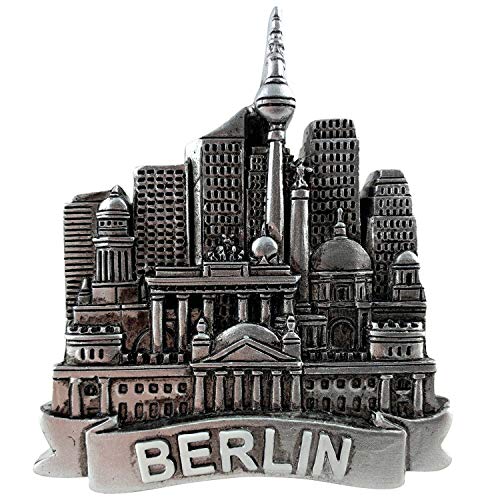 3D Magnet Berlin | Graue Skyline | Kühlschrank-Magnet | typisches Souvenir | Design Made in Berlin von United1871